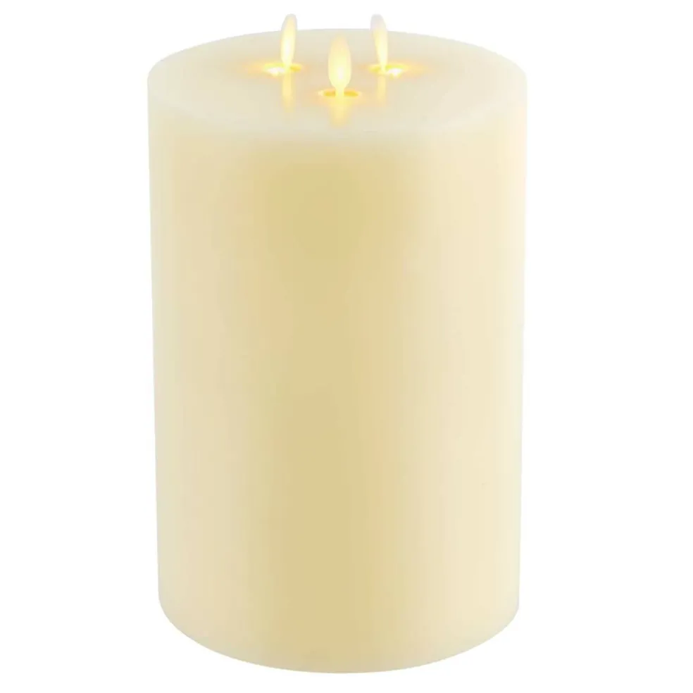 6" x 9" Oscillating Flame LED Pillar Candle by Ashland®