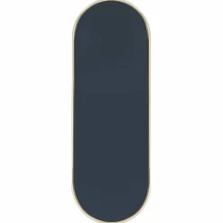 4" x 11.75" Oval Gold-Rimmed Mirror Jewelry Tray by Bead Landing™