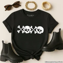 XOXO Skulls Anti-Valentine T-Shirt, Sarcastic Skeletons Love Tee