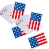 2 1/4" x 3 1/2" Patriotic Red, White & Blue Flag Playing Cards 12 Pieces