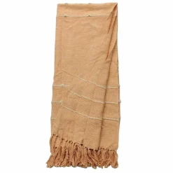 50" x 60" Peach Throw Blanket with Fringe by Ashland®