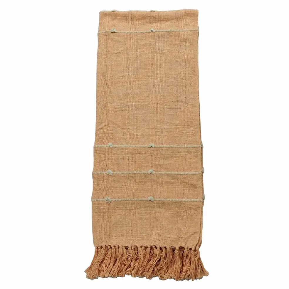 50" x 60" Peach Throw Blanket with Fringe by Ashland®