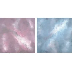 12" x 12" Pink & Blue Galaxy Sublimation Sheets by Make Market®