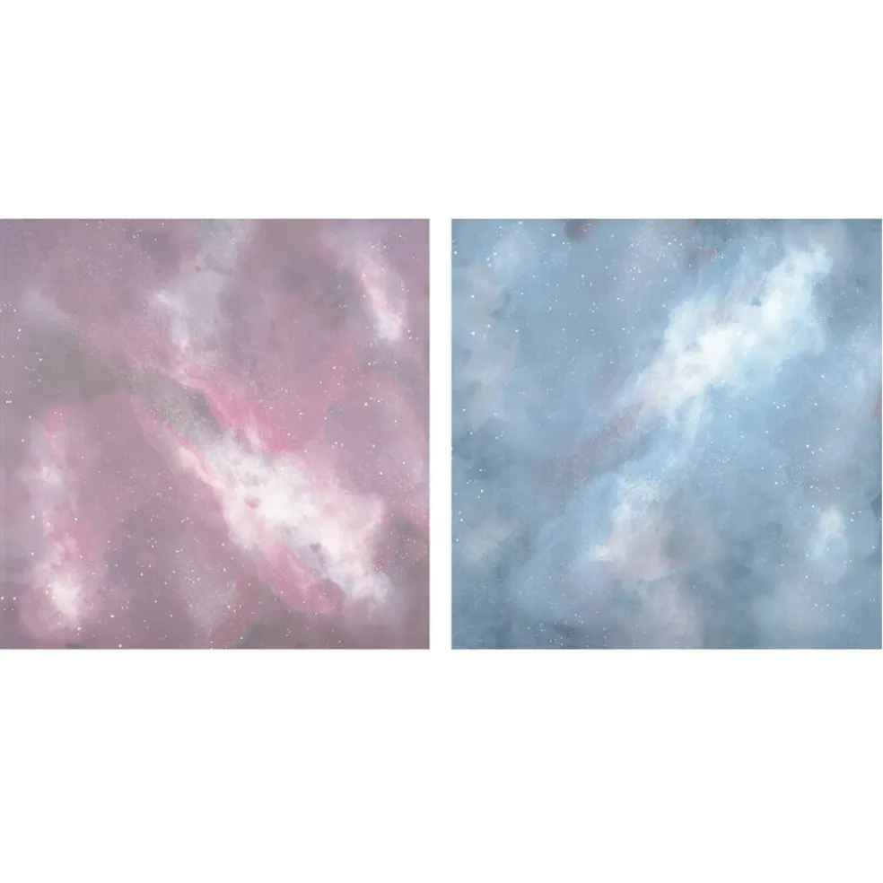 12" x 12" Pink & Blue Galaxy Sublimation Sheets by Make Market®