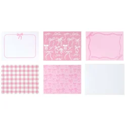 4.25" x 5.5" Pink Bow Print Card & Envelope Sets, 50ct. by Recollections™