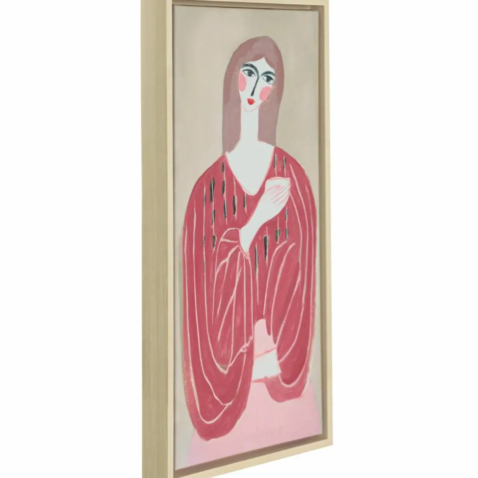 9" x 18" Pink-Brown Lady Wall Décor by Ashland®