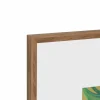 20" x 20" Pink Monstera Leaf Wall Décor in Woodgrain Frame by Ashland®