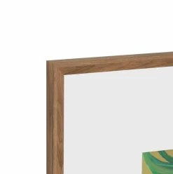 20" x 20" Pink Monstera Leaf Wall Décor in Woodgrain Frame by Ashland®
