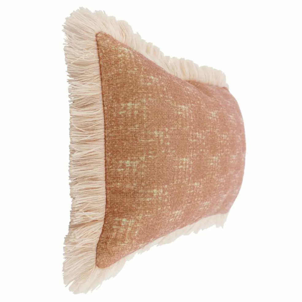 21" x 13.5" Pink Pillow with White Fringe by Ashland®