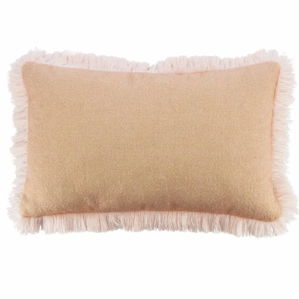 21" x 13.5" Pink Pillow with White Fringe by Ashland®