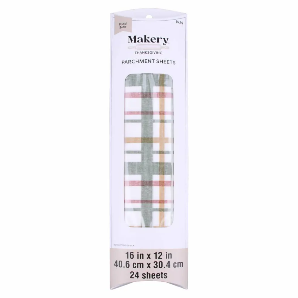 16" x 12" Plaid Parchment Sheets, 24ct. by Makery™