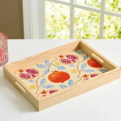 10" x 14" Pomegranate Wood Tray Diamond Art Kit by Make Market®