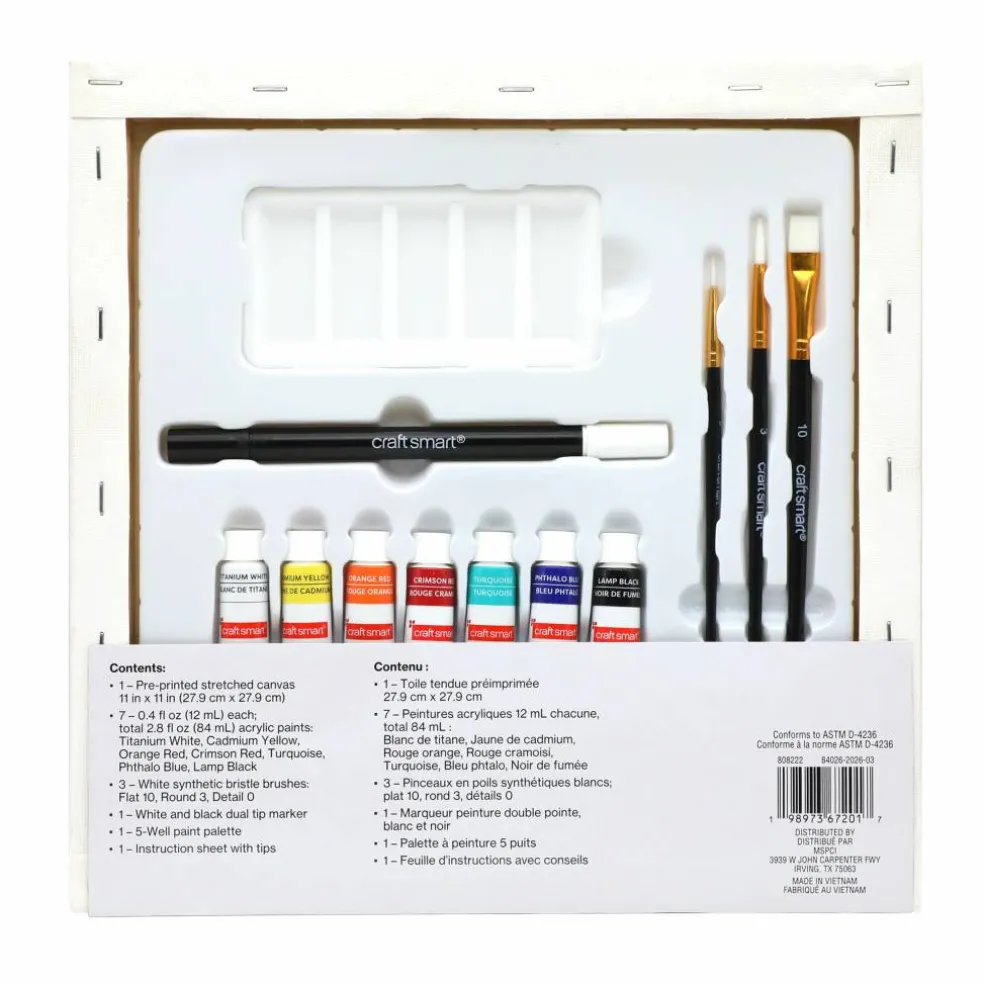 11" x 11" Pumpkin Treescape Canvas Painting Kit by Craft Smart®