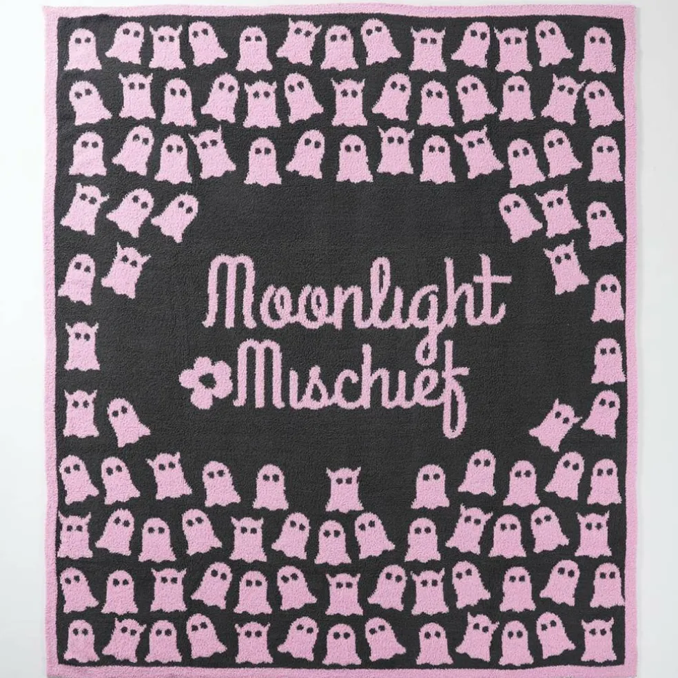 50" x 60" Purple Ghost Moonlight Mischief Throw Blanket by Ashland®