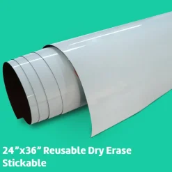24" x 36" Repositionable Whiteboard Stickable w/ Dry Erase Marker