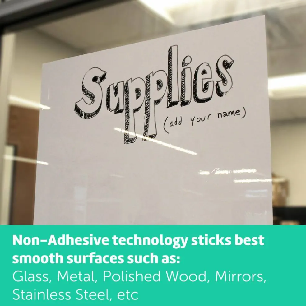 24" x 36" Repositionable Whiteboard Stickable w/ Dry Erase Marker
