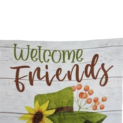 40" x 28" Scarecrow Welcome Friends Fall Harvest Outdoor House Flag