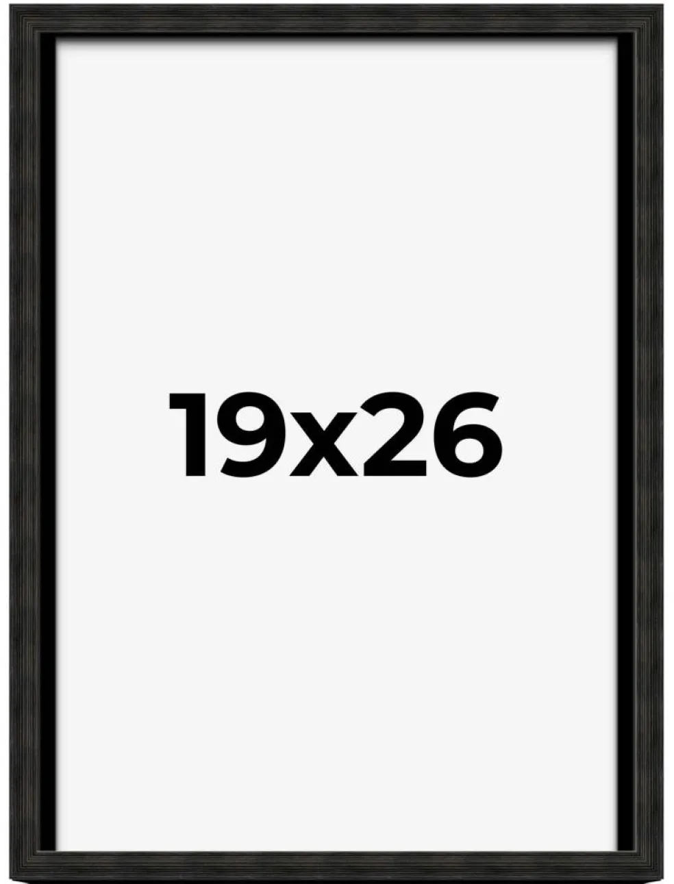 19x26 Shadow Box Black Rustic Barnwood Display Frame | 1.125 Inch Deep | 0.875 Inch Moulding Width | Solid Wood | Includes UV Resistant Acrylic Plexiglass, Acid Free Backing and Hanging Hardware