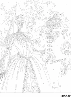 11" x 14" Skeleton Couple Paint-by-Number Kit by Artist's Loft®