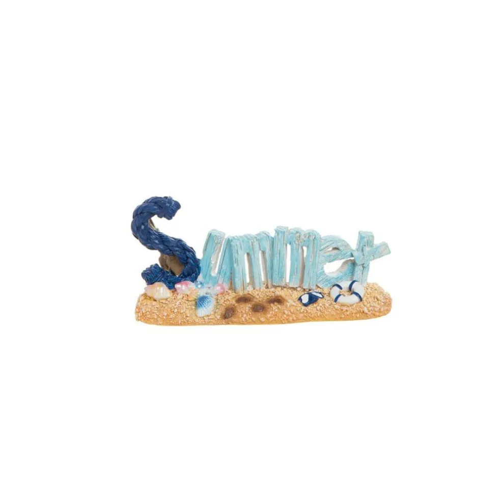 2.17" x 4.53" Small Decorative "Summer" Figurine - Beach Coastal Decor