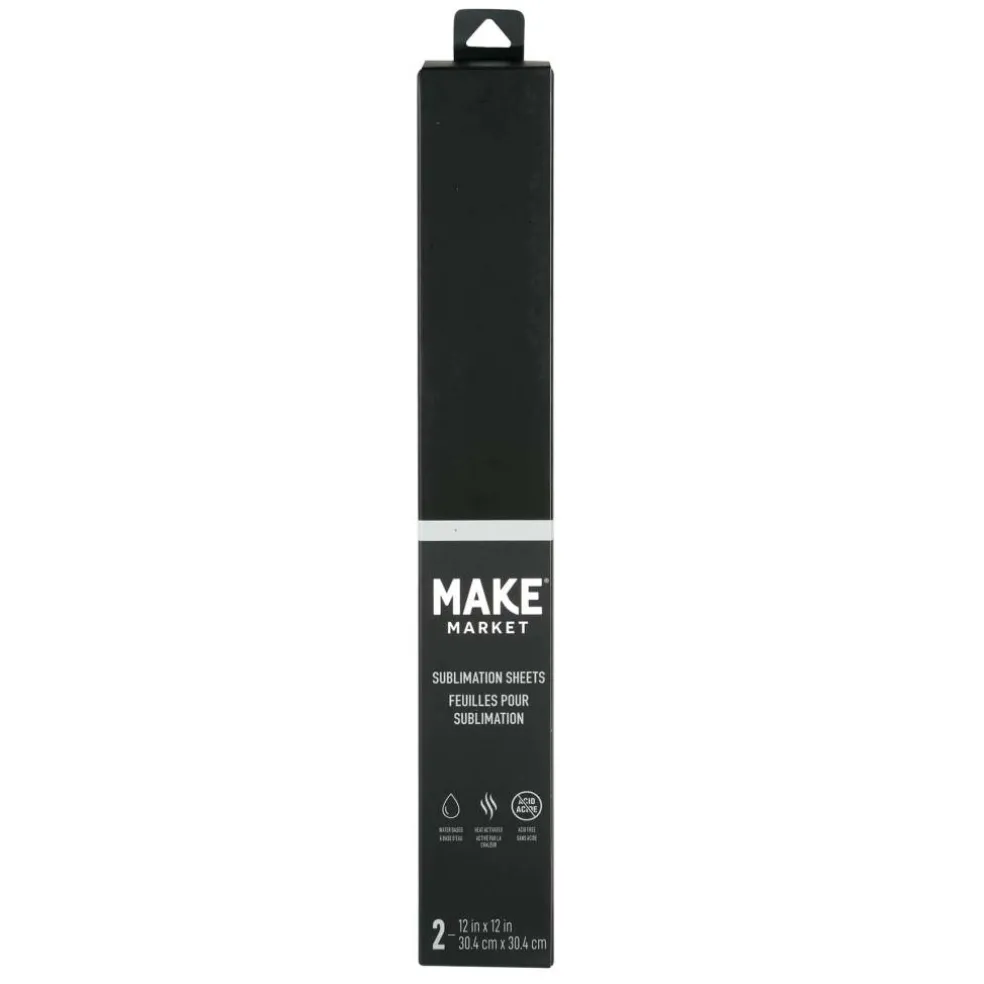 12" x 12" Solid Sublimation Sheets, 2ct. by Make Market®