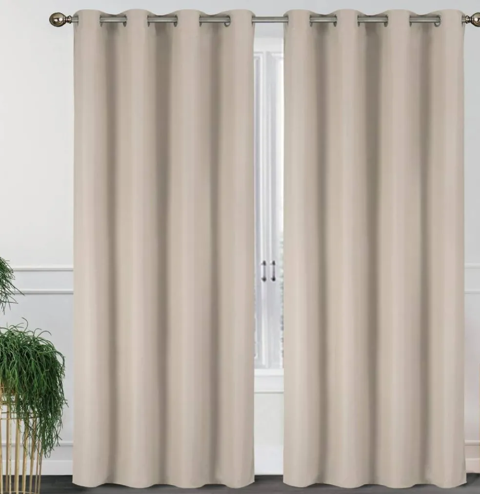 55'' X 84'' Solid Thermal Blackout Panels- 2 Pack (15 Colors)