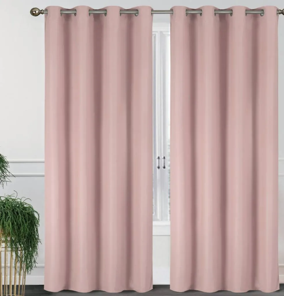 55'' X 84'' Solid Thermal Blackout Panels- 2 Pack (15 Colors)