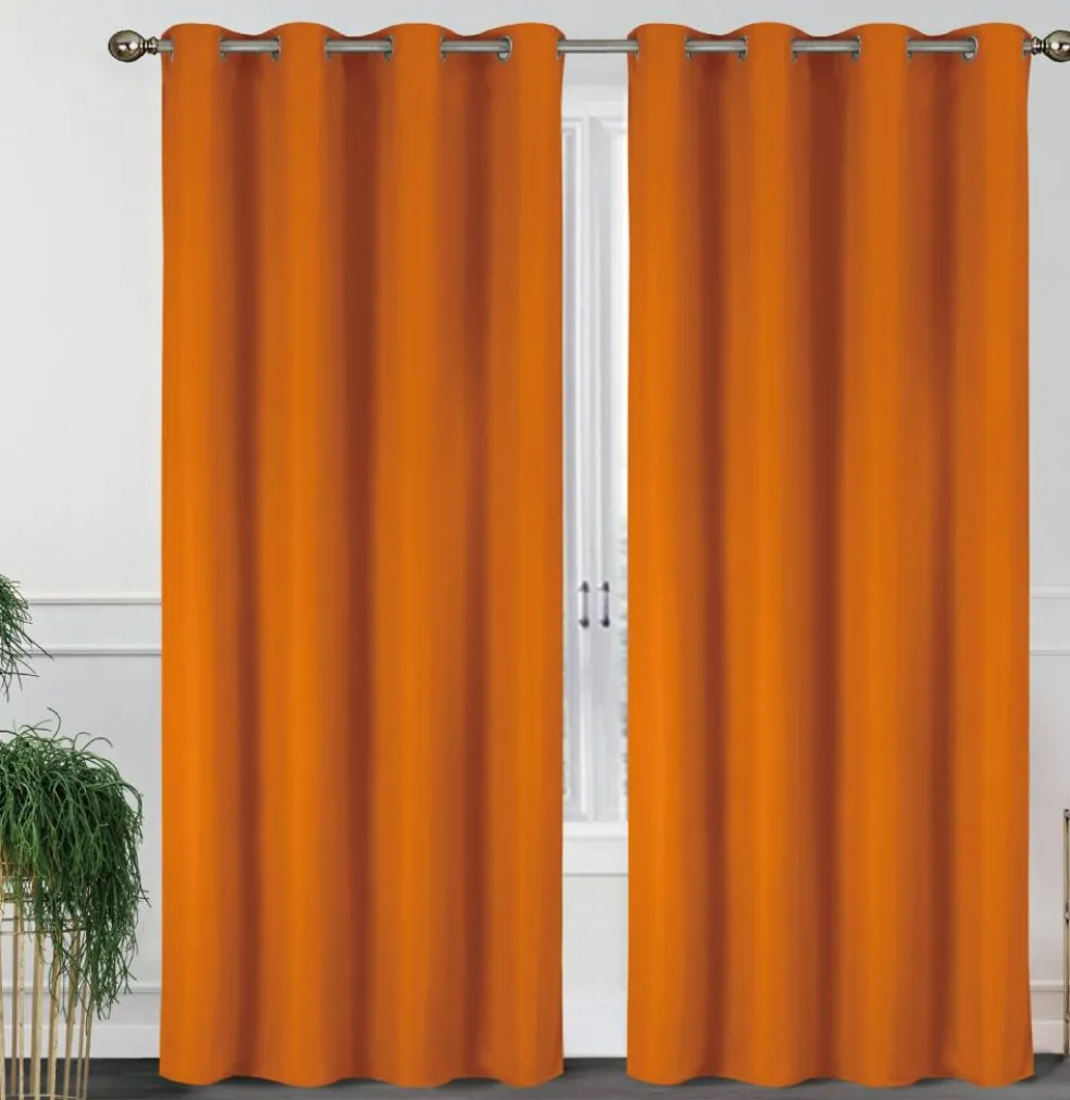 55'' X 84'' Solid Thermal Blackout Panels- 2 Pack (15 Colors)