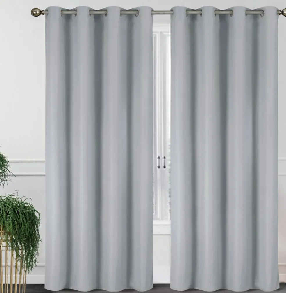 55'' X 84'' Solid Thermal Blackout Panels- 2 Pack (15 Colors)