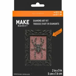 2" x 3" Spider Acrylic Surface Diamond Art Kit with Frame by Make Market®