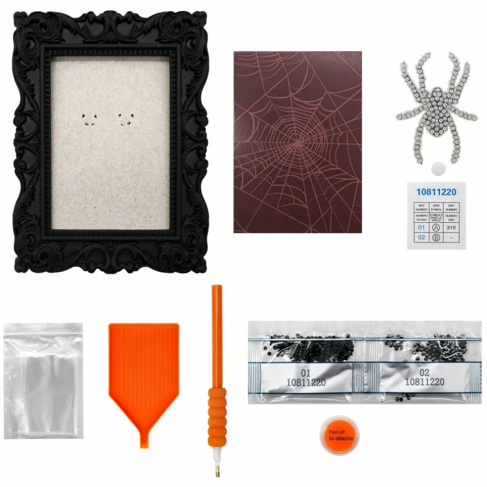 2" x 3" Spider Acrylic Surface Diamond Art Kit with Frame by Make Market®