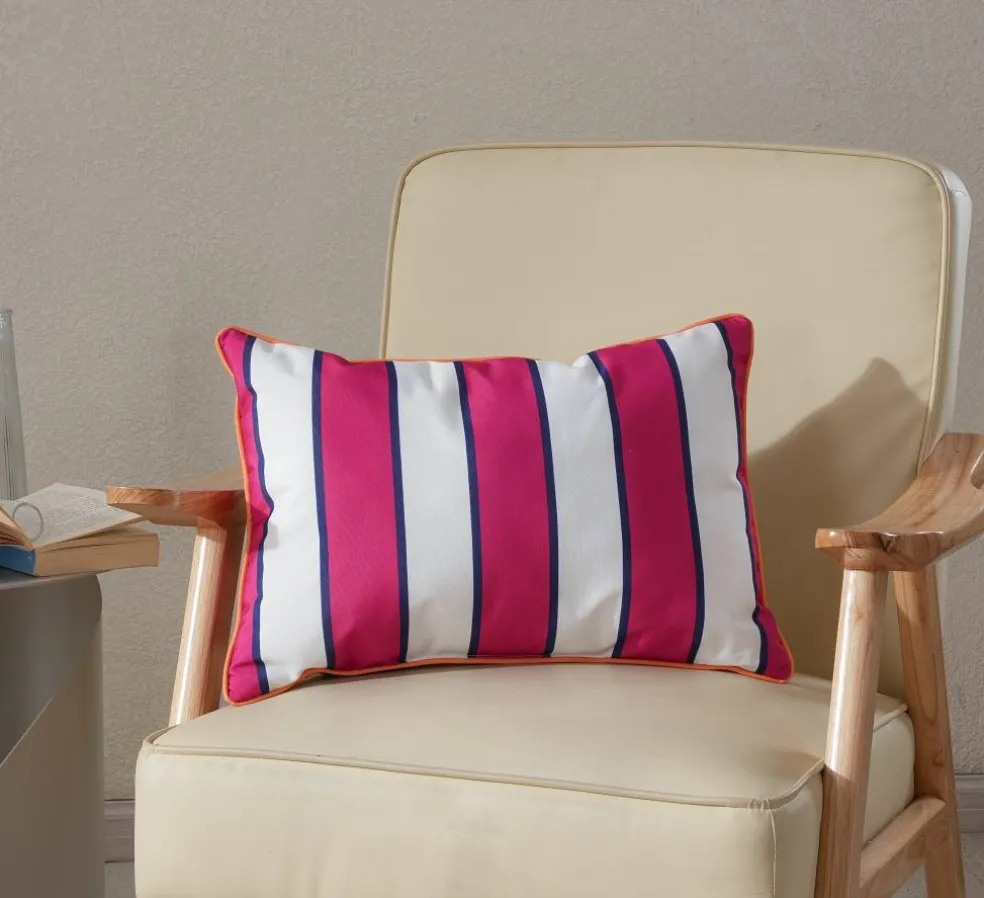 14" x 20" Striped Lumbar Outdoor Pillow by Ashland®
