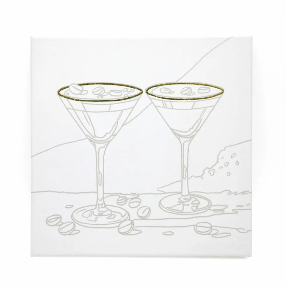 11" x 11" Summer Espresso Martini Canvas Painting Kit by Craft Smart®