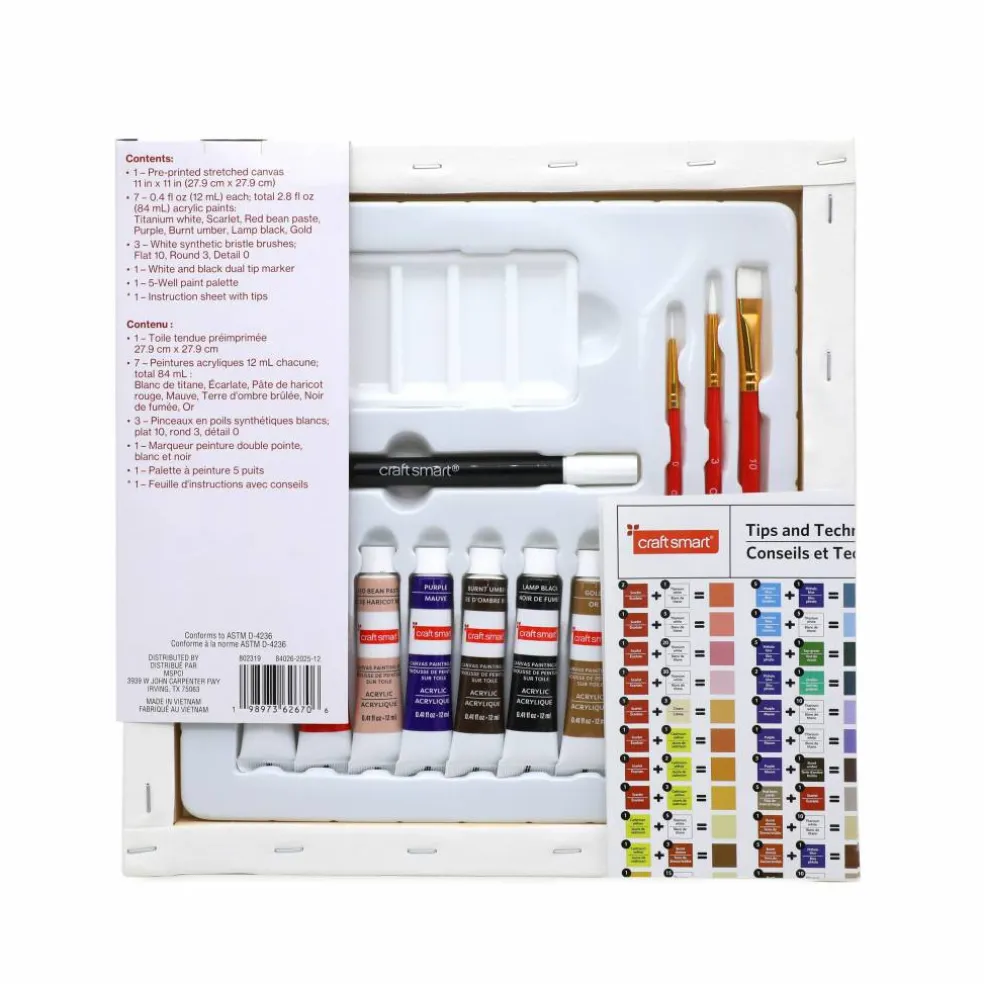 11" x 11" Summer Espresso Martini Canvas Painting Kit by Craft Smart®