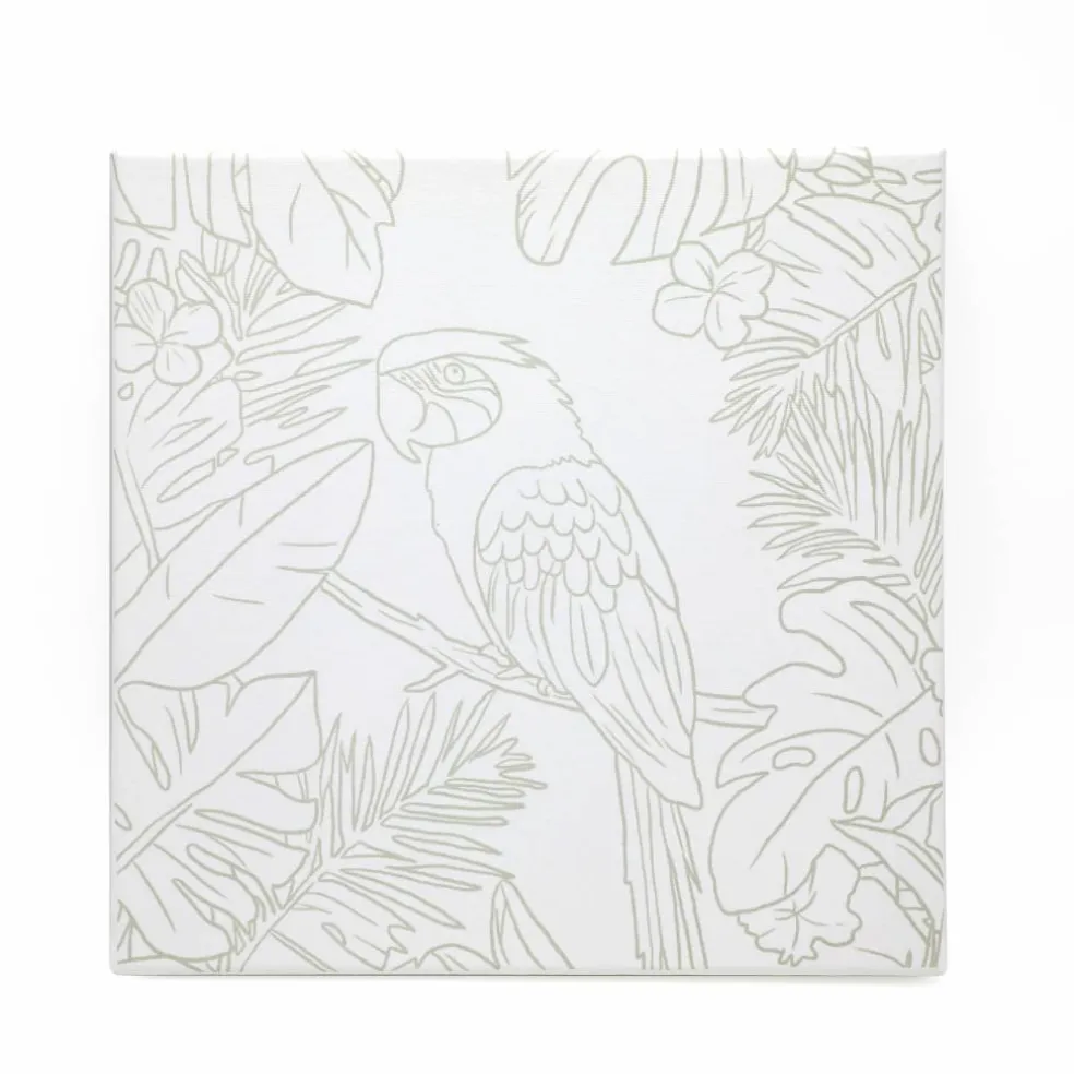 11" x 11" Summer Parrot Canvas Painting Kit by Craft Smart®