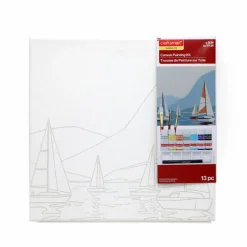 11" x 11" Summer Sailboat Canvas Painting Kit by Craft Smart®