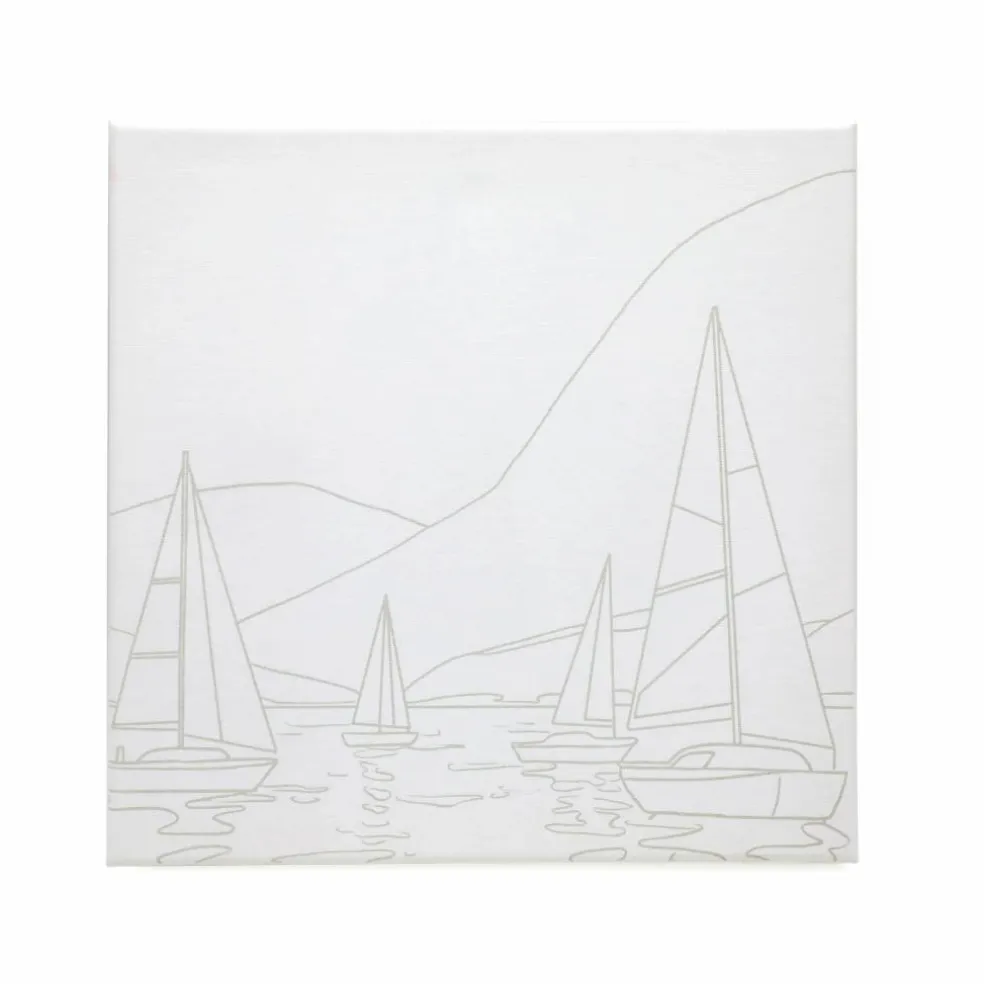 11" x 11" Summer Sailboat Canvas Painting Kit by Craft Smart®