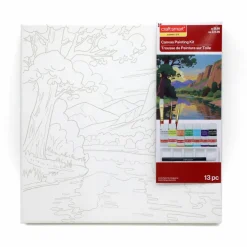 11" x 11" Summer Sunset Canyon Canvas Painting Kit by Craft Smart®