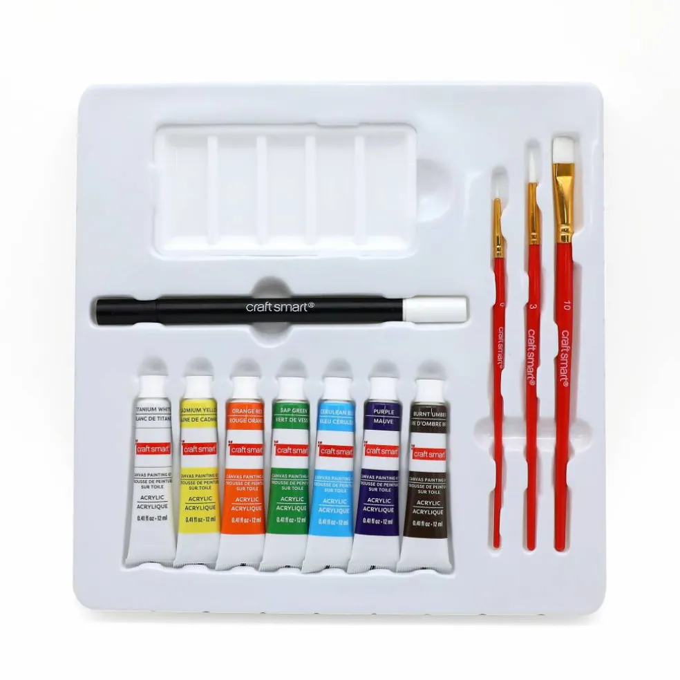 11" x 11" Summer Sunset Canyon Canvas Painting Kit by Craft Smart®