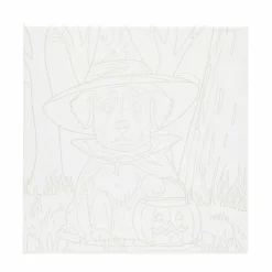 11" x 11" Trick or Treat Dog Canvas Painting Kit by Craft Smart®