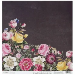 12" x 12" Vintage Floral Double-Sided Cardstock Paper by Recollections™