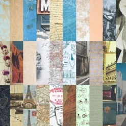 12" x 12" Vintage Travel Paper Pad by Recollectionsâ„¢, 58 Sheets