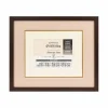 6" x 8" Walnut Document Frame with Triple Mat by Studio Décor®