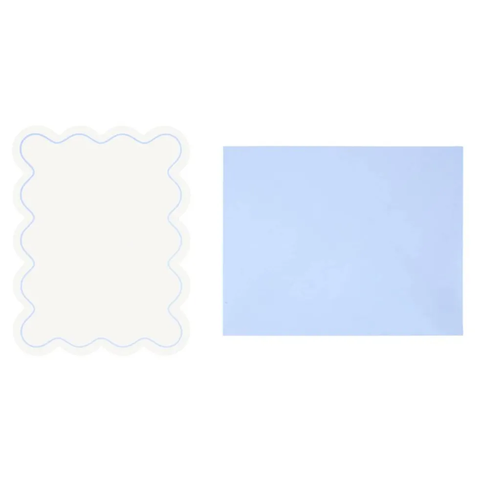 4.25" x 5.5" Wavy-Edge Flat Card & Envelope Sets, 10ct. by Recollections™