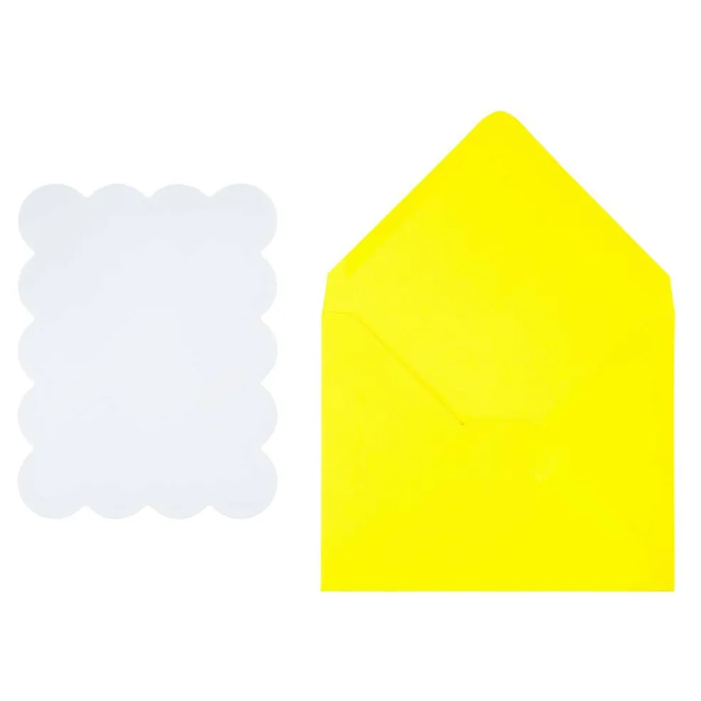 4.25" x 5.5" Wavy-Edge Flat Card & Envelope Sets, 10ct. by Recollections™