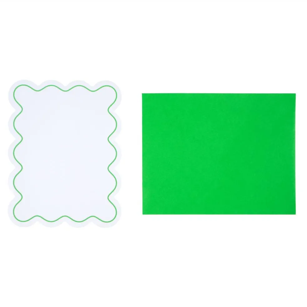 4.25" x 5.5" Wavy-Edge Flat Card & Envelope Sets, 10ct. by Recollections™