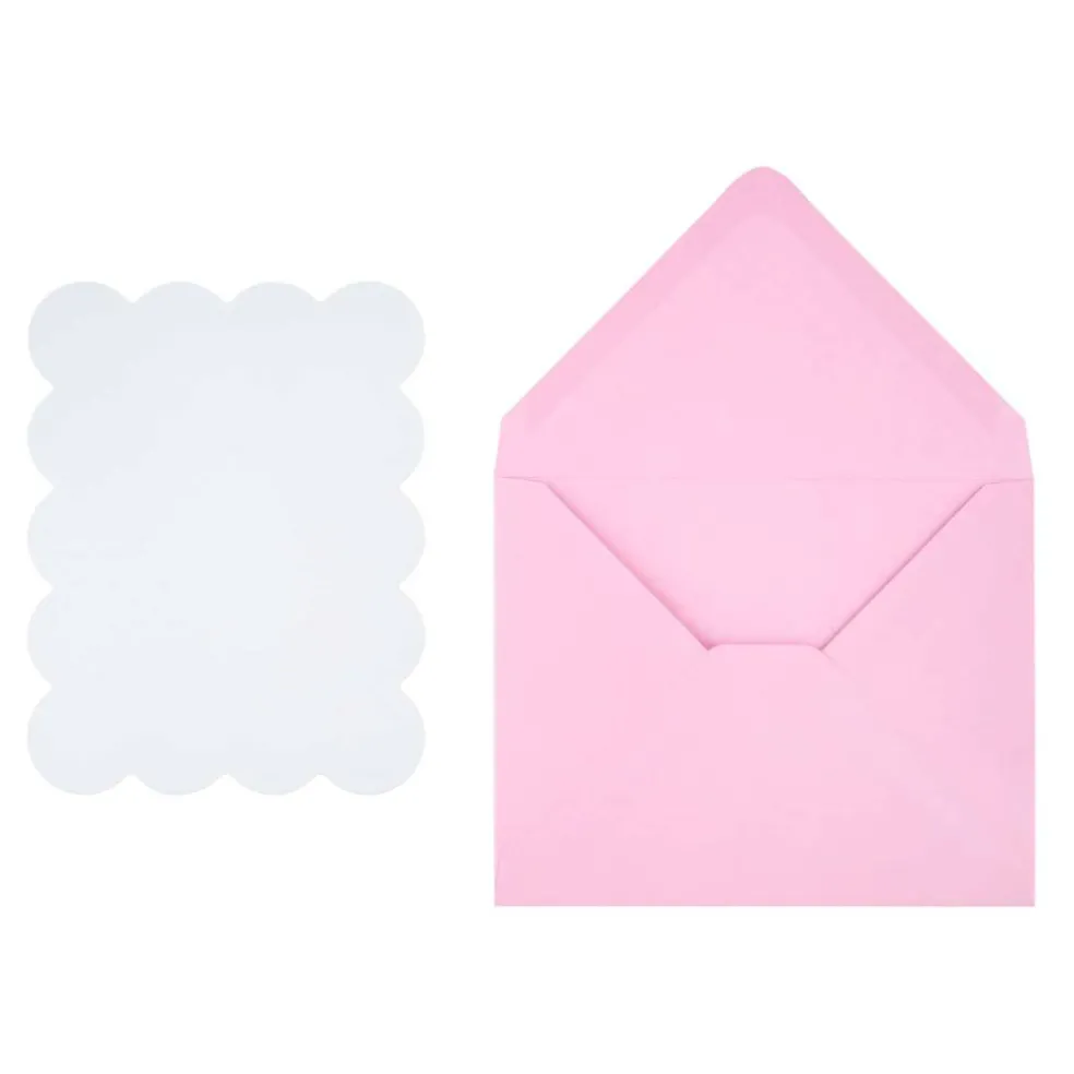 4.25" x 5.5" Wavy-Edge Flat Card & Envelope Sets, 10ct. by Recollections™