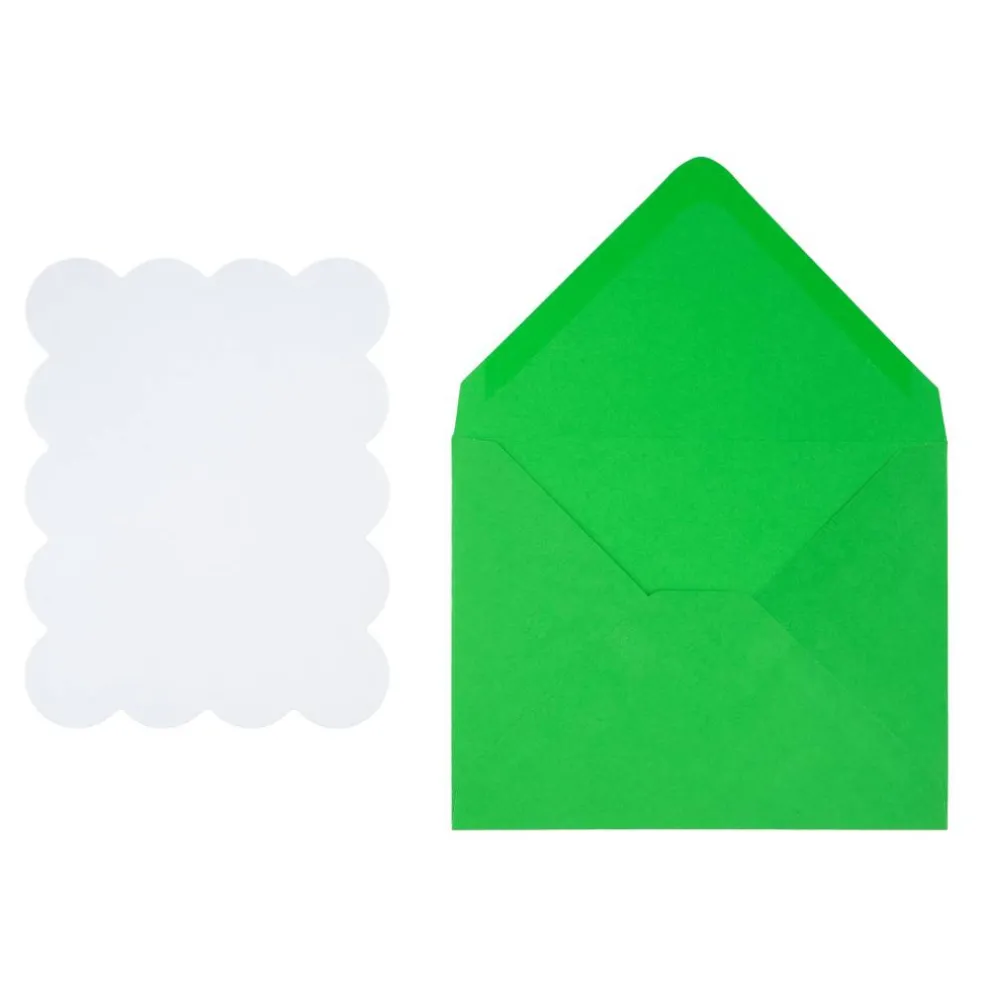4.25" x 5.5" Wavy-Edge Flat Card & Envelope Sets, 10ct. by Recollections™