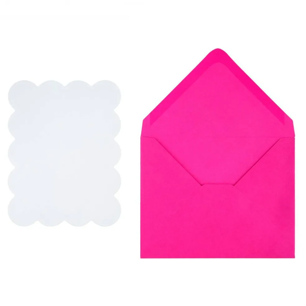 4.25" x 5.5" Wavy-Edge Flat Card & Envelope Sets, 10ct. by Recollections™