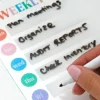 9" x 6.75" Weekly Dry Erase Planner with Marker